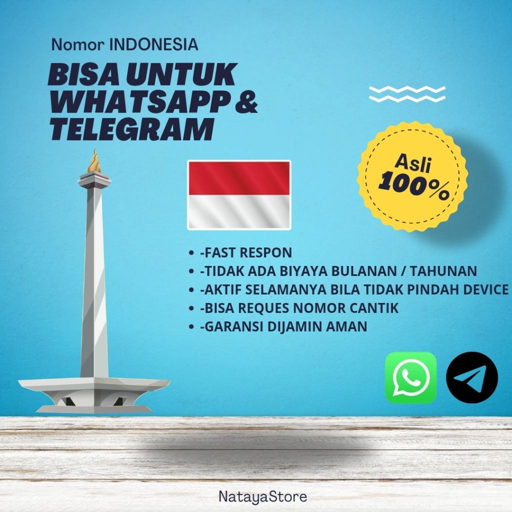 Kartu Perdana Luar Negeri (INDONESIA) bisa untuk wa tele dll