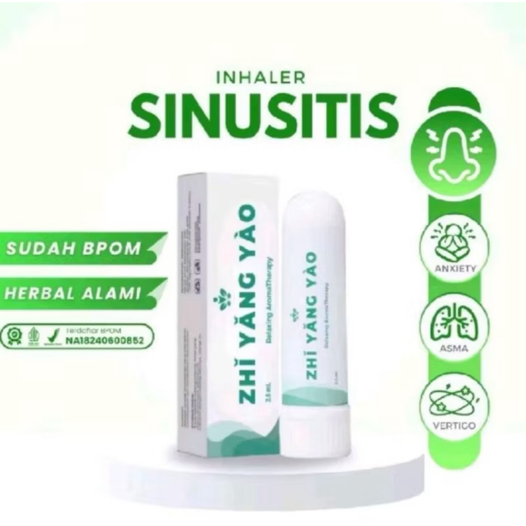 ZHI YANG YAO -  Zhi yang Yao Sinusitis Asli Inhaler Aromaterapi Obat Pernafasan Sinusitis Flu Radang