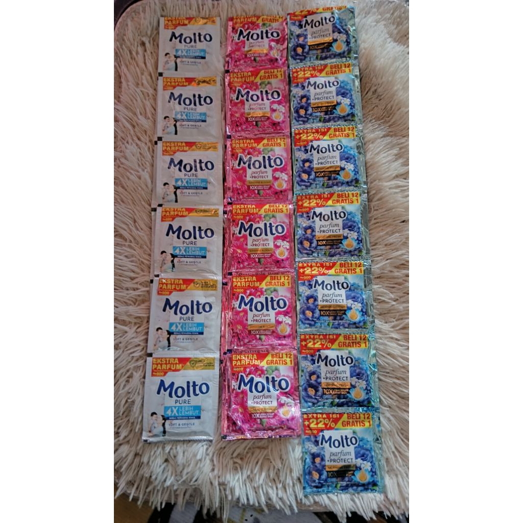 Molto Pewangi 500an 1Dus (32renceng) Ready Siap kirim
