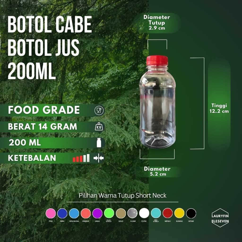 botol CABE 200ml [kelipatan 100,200...]