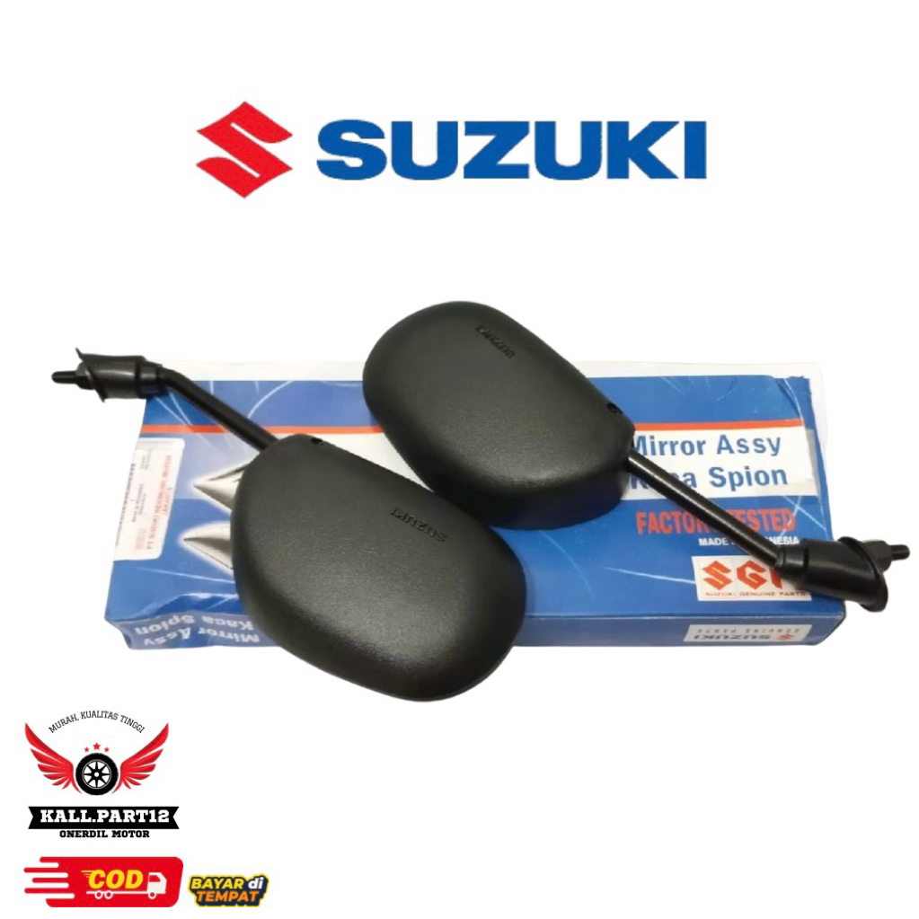 Kaca Spion Set Kiri Kanan Suzuki Smash 110 lama, Smash 110 New, Shogun 125 SGP Genuine Parts