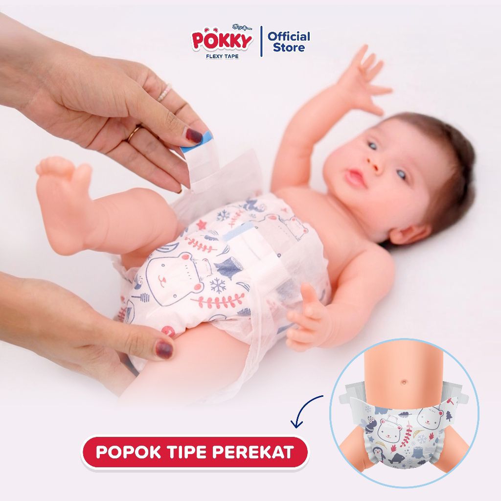 Pampers POKKY Perekat New Born isi 20+4