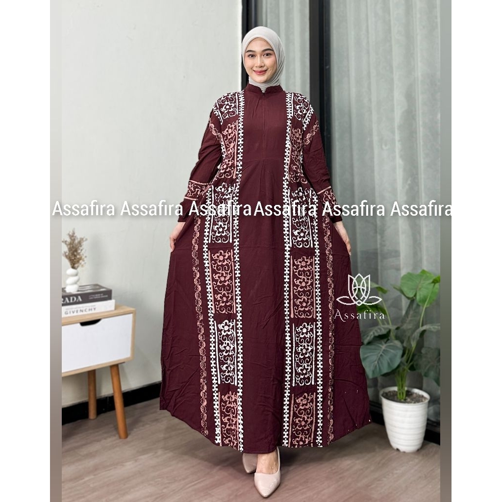 Gamis twill ORI twill rayon terbaru kekinian terlaris dan termurah asli Pekalongan dress wanita baju