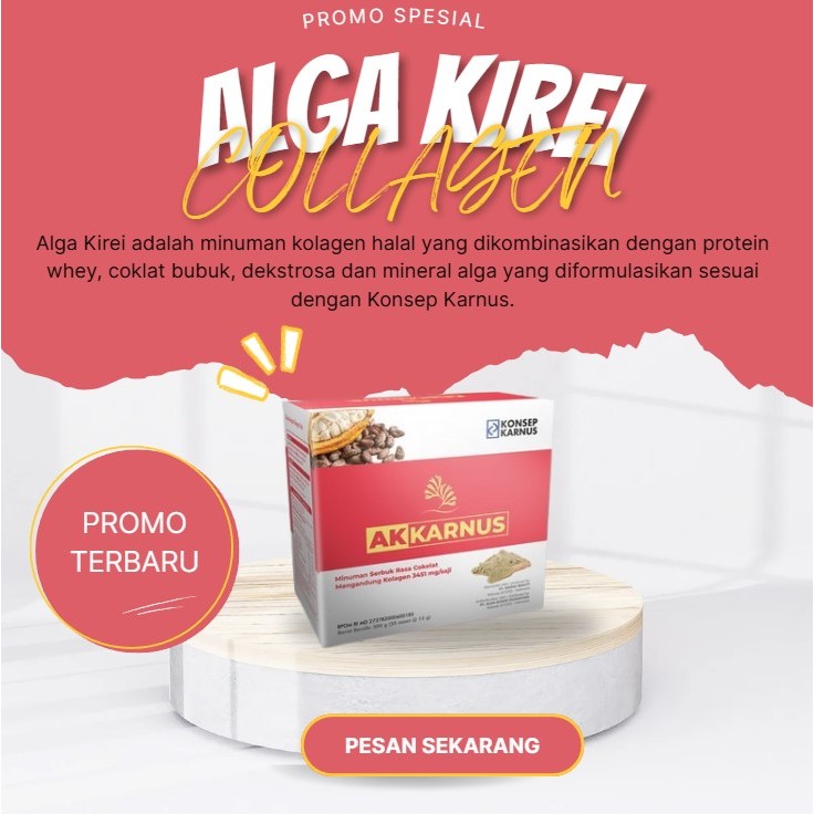 ALGA KIREI - Alga Kolagen Alga kecantikan Nutrisi Awet Muda Alga Rosan