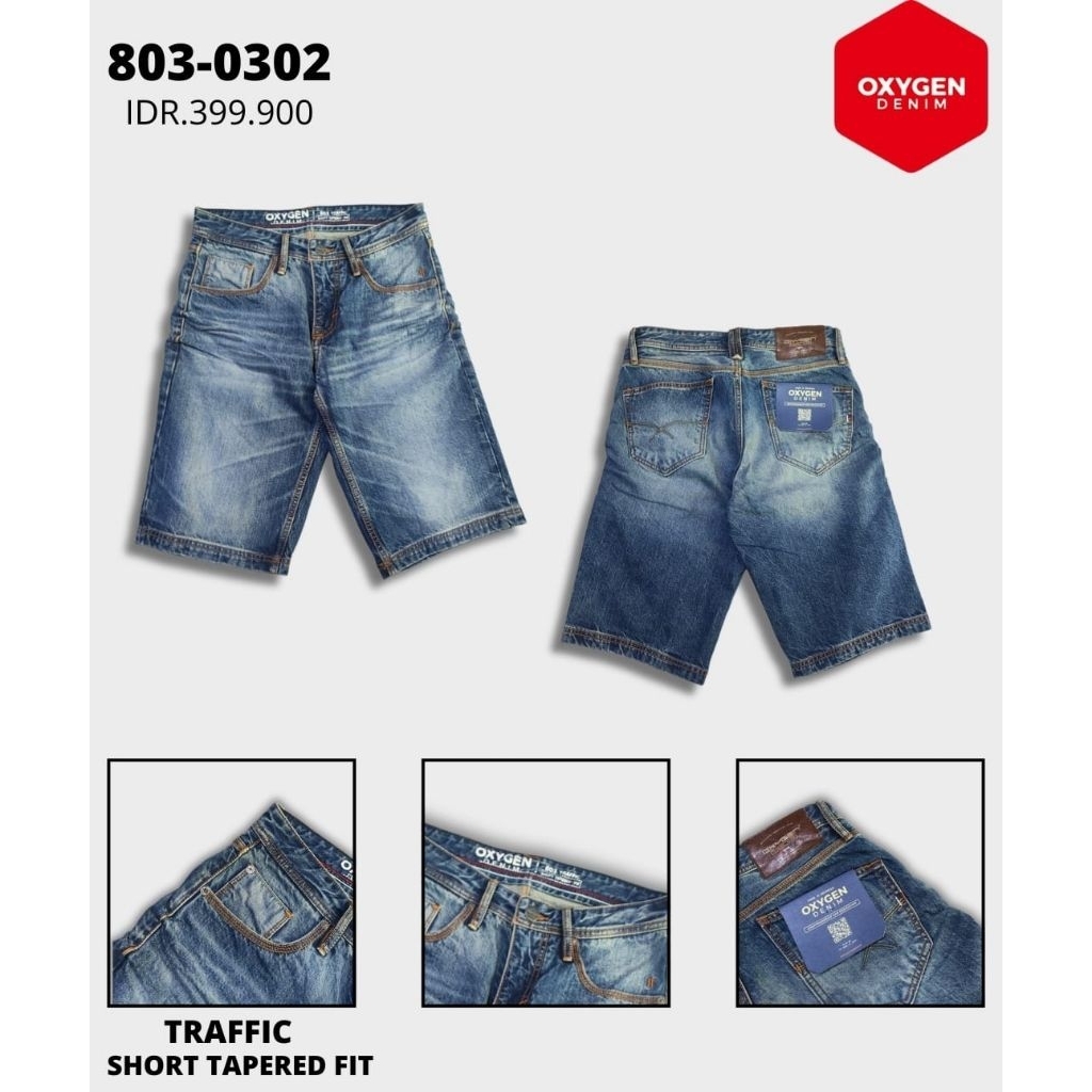 CELANA JEANS OXYGEN PENDEK ORIGINAL