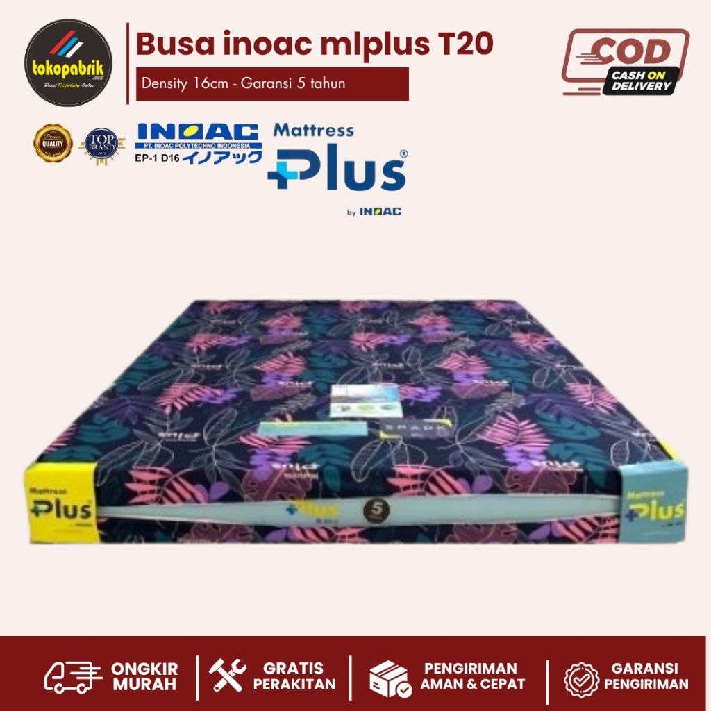 Busa inoac mplus T20 busa inoac T30cm kaaur busa inoac 160x200 kasur busa 180x200 kasur busa murah