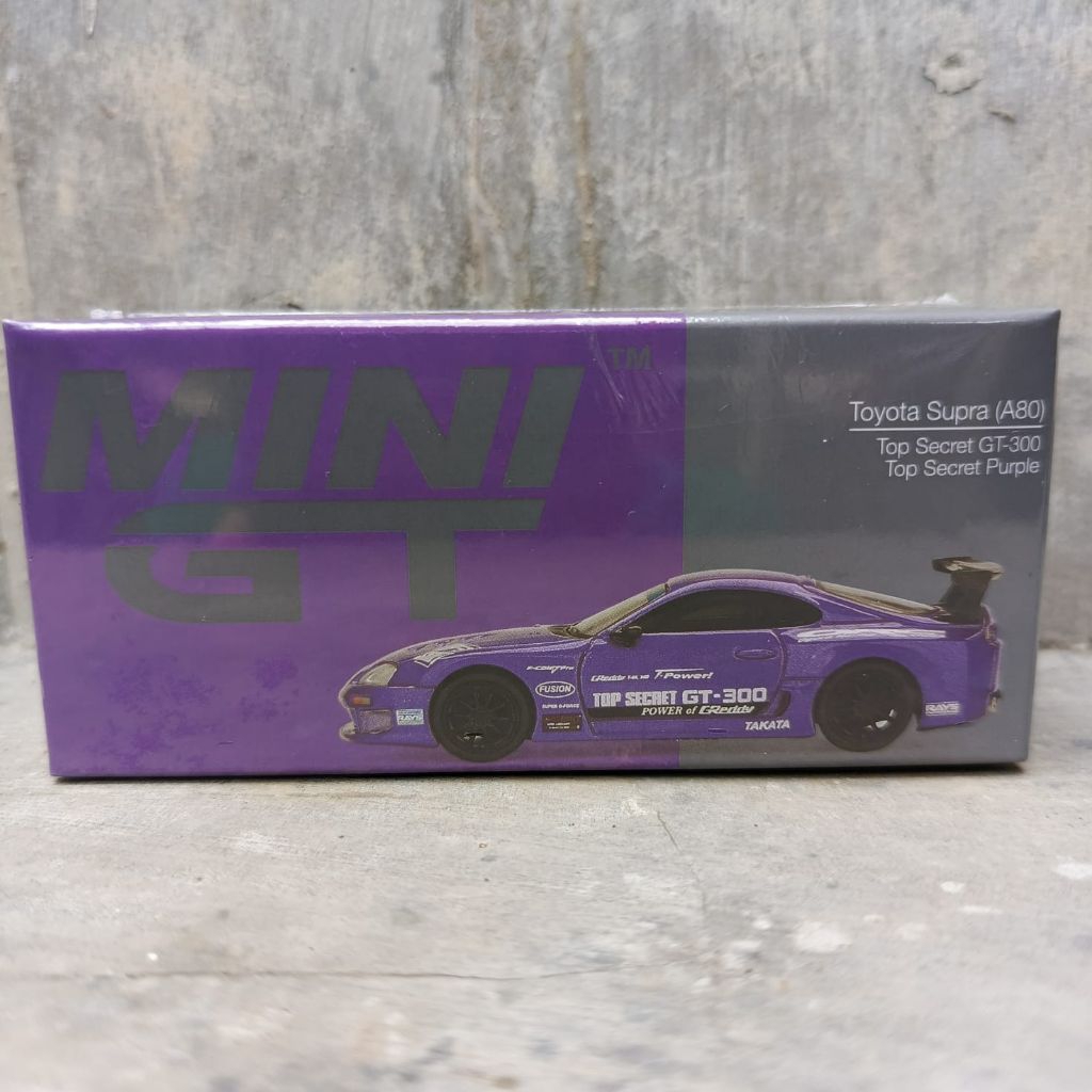 mini GT miniGT 1067 toyota supra A80 top secret GT-300 ungu