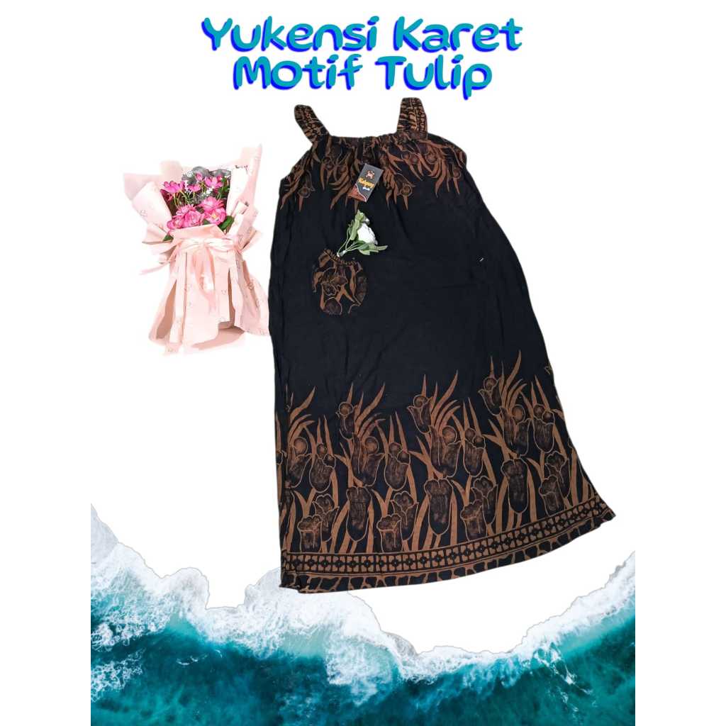 Daster Yukensi Jumbo Karet Santung Tanpa Lengan Daster BS Baju Tidur