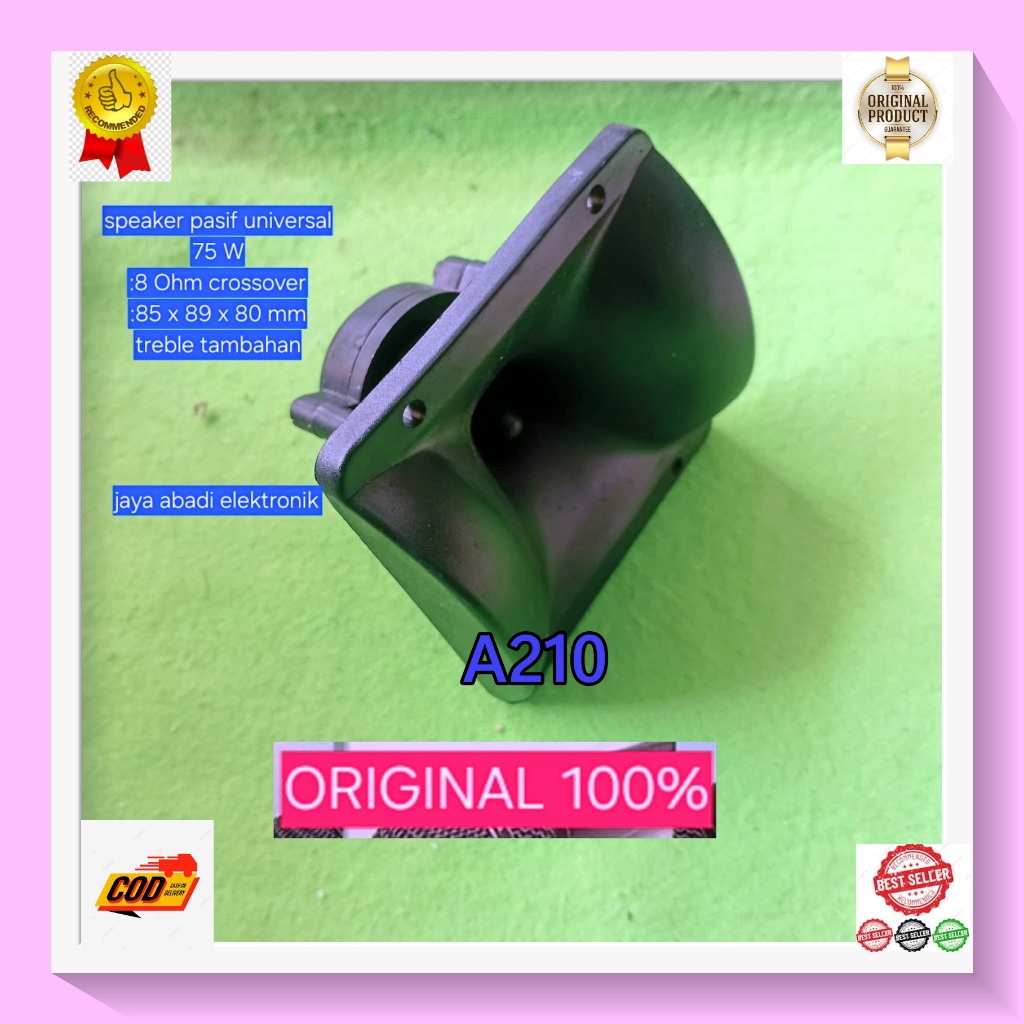 A210 SPEAKER TWITER INDOOR OUTDOOR H83  SPEAKER ORI 100% AUDAX TWEETER SUARA JERNIH NATURAL HORN TWE