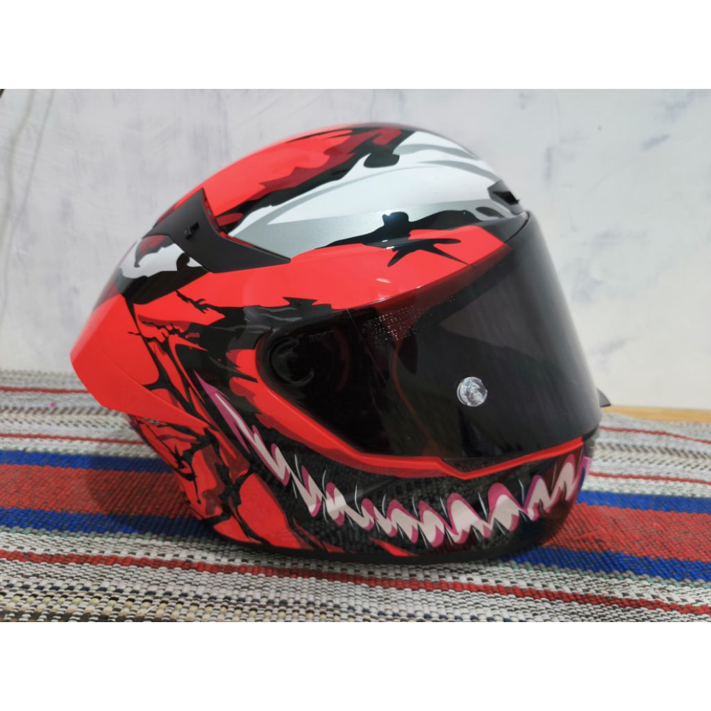 Helm KYT TT COURSE seri MARVEL CARNAGE