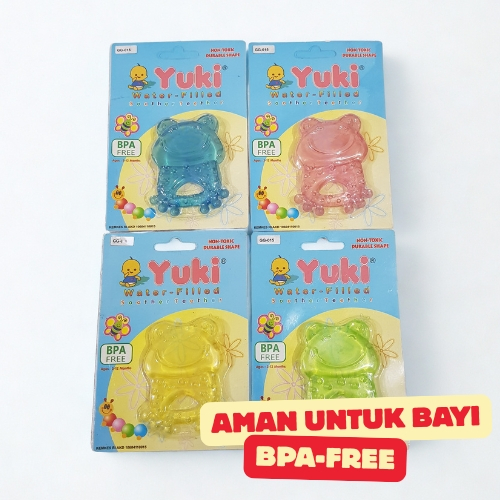 YUKI Mainan Gigitan Bayi BPA FREE Aman untuk Bayi / YUKI Water Filled Soother Teether