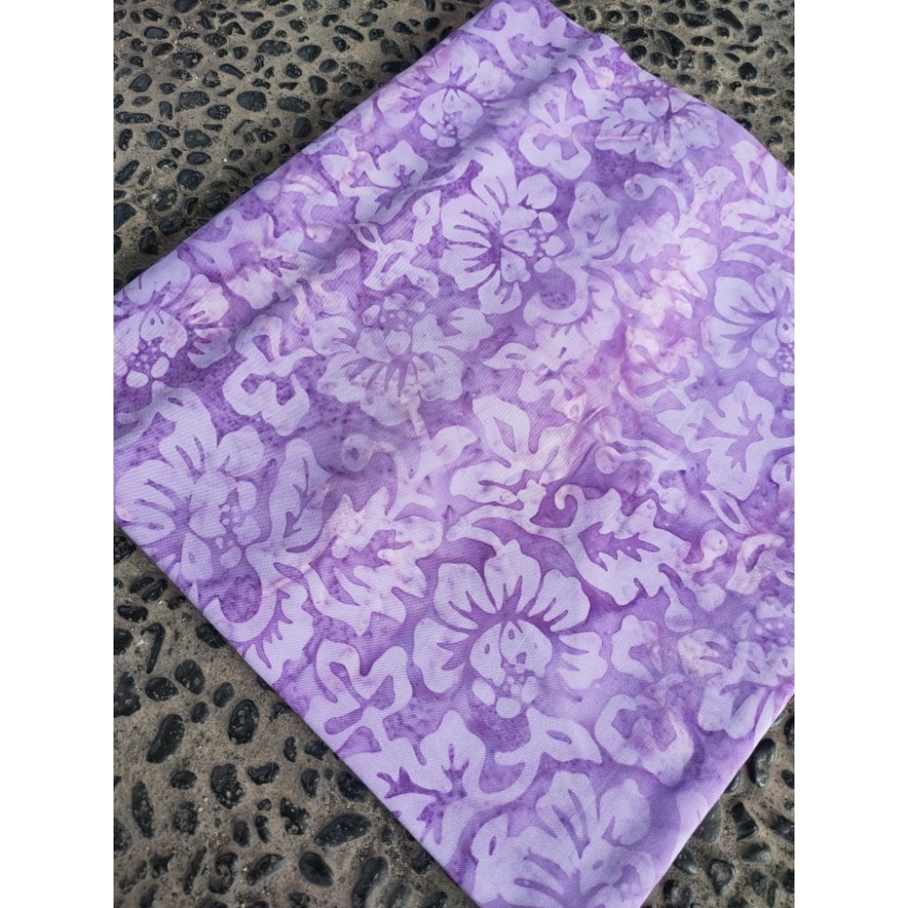 Kain Pantai Bali Batik Smoke/LILAC MUDA Rayon 1 Super/size 180cm*115cm