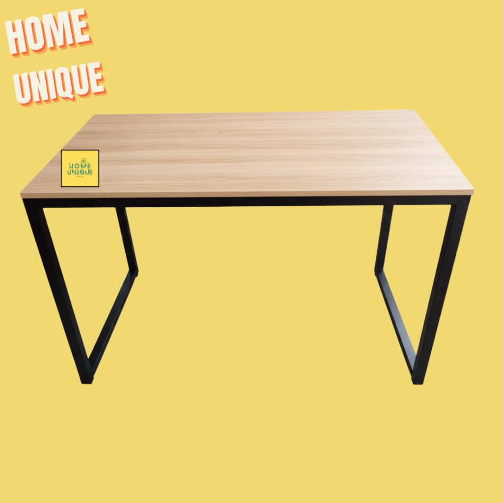 HOMEUNIQUE Meja kerja 100x50x75 Paten Meja laptop kantor Makan Belajar Meja Resto Meja Jualan Bazar 
