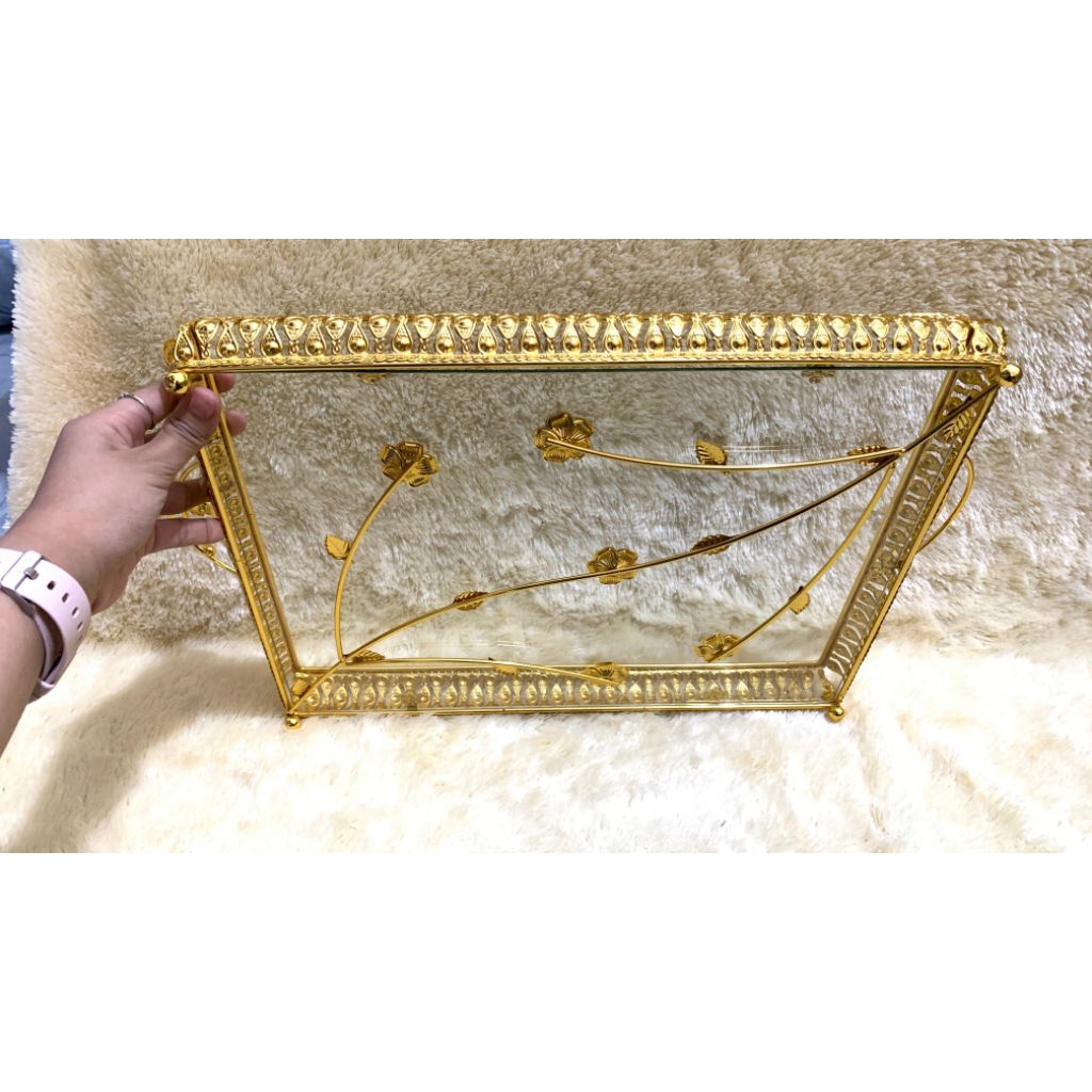 BOX HANTARAN TRAY KEMBANG PREMIUM + TUTUP AKRILIK + PACKING KAYU