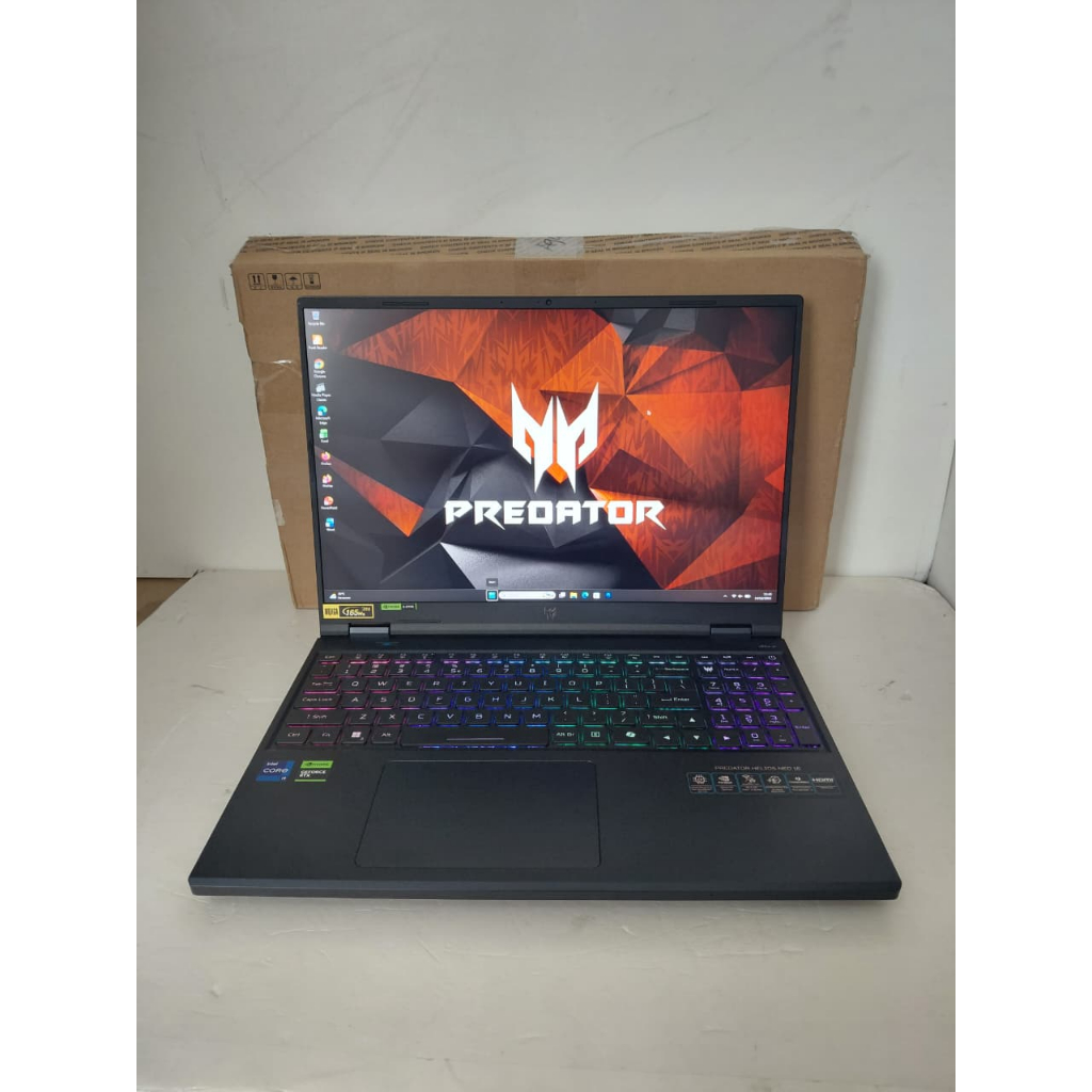 Garansi Resmi Lumayan Panjang RTX4060 8GB Predator Sense G I9-14900HX 24Core Acer Predator Helios Ne