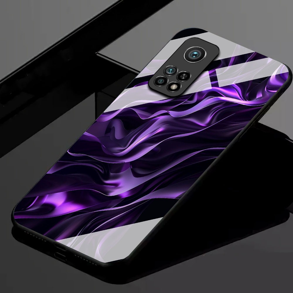 [ AZ07 ] Softcase Glass Kaca Kilau Untuk HP XIAOMI MI 10T 5G / MI 10T PRO 5G - XIAOMI MI 10T 5G / MI