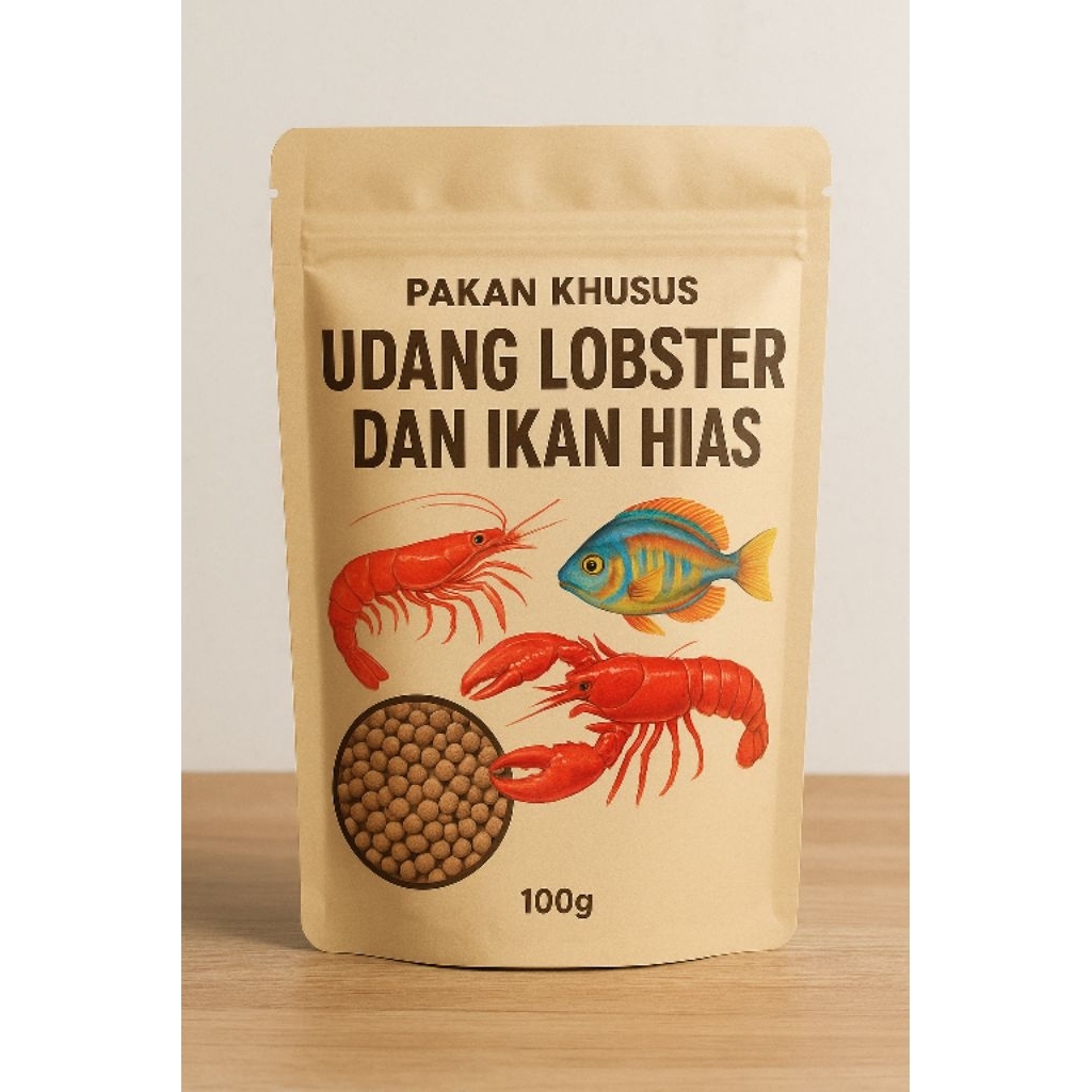 Pakan Tenggelam Makanan Khusus Udang Hias, Lobster Dan Ikan Hias Tenggelam