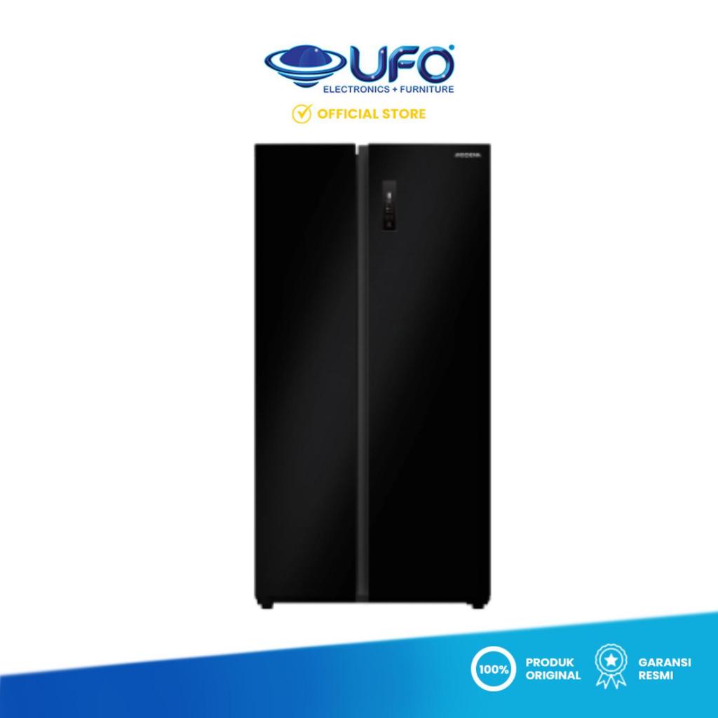 Modena Kulkas RF4670SABK Side by Side