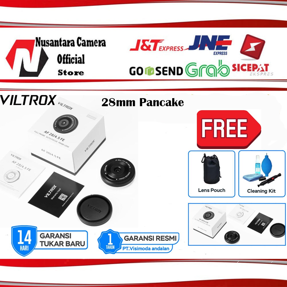 VILTROX 28mm f4.5 Pancake Lens for Fujifilm X Mount Lensa Kamera Garansi Resmi 1 Tahun