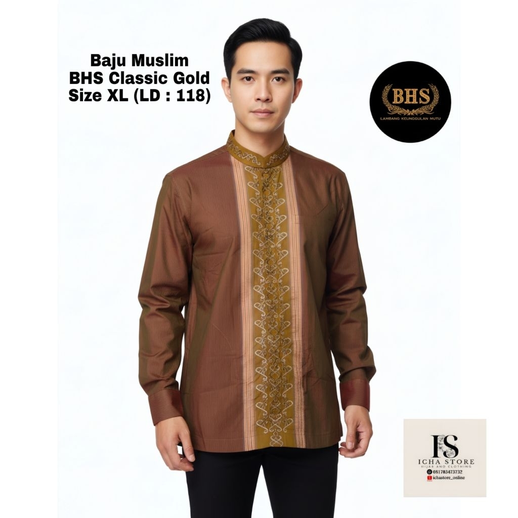 Baju Taqwa Koko BHS Classic Signature Lengan Panjang