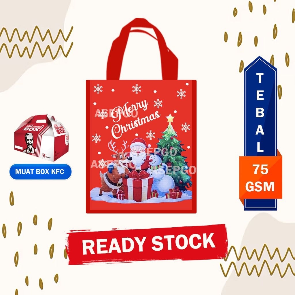 Tas Ready Stock Natal / goodiebag Natal / Hampers Natal