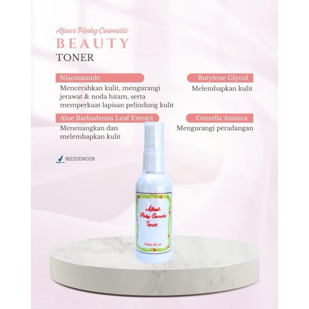 (FREE GIFT) BEAUTY TONER AFOUR PINKY