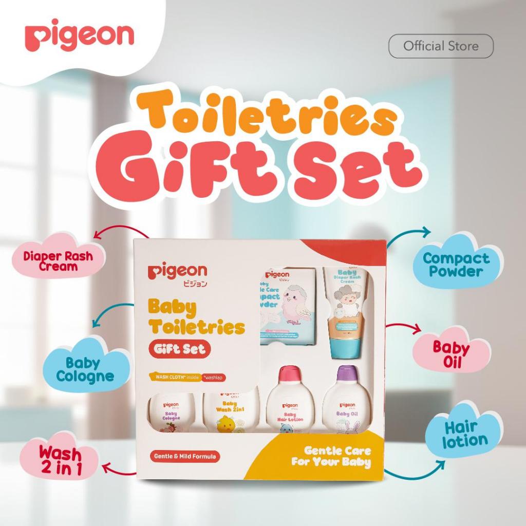 PIGEON Toiletries Gift Set - PF | Hampers Bayi | Hampers Newborn | Hampers Lahiran | Paket Hemat Sab