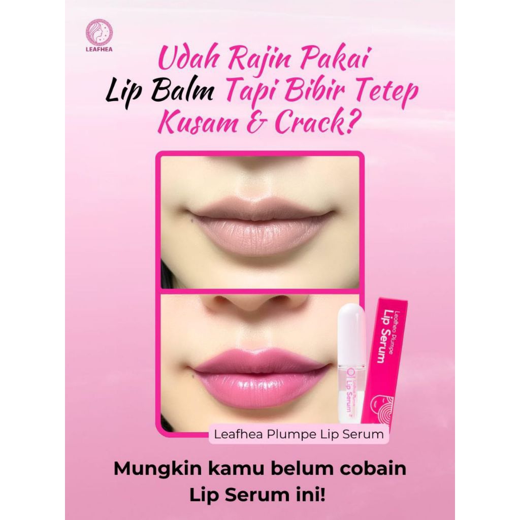 (Ready pin) Lipserum Leafhea, serum bibir aman halal dan sudah BPOM