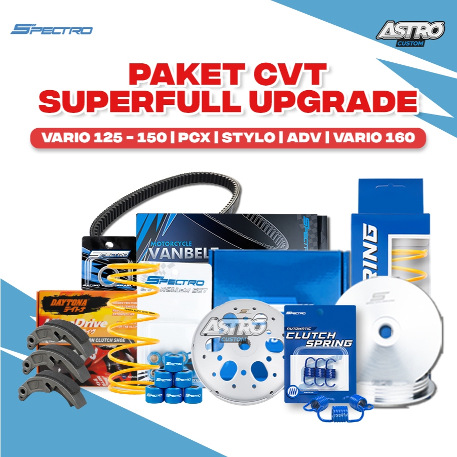 Super Full Upgrade CVT VARIO 160 ADV PCX 160 STYLO 160 Mangkok Kampas Ganda Daytona Roler Vbelt
