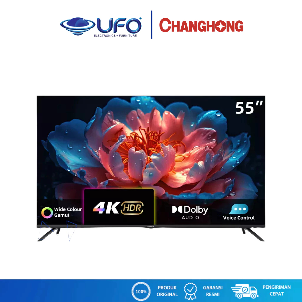 CHANGHONG 55 Inch Smart TV 4K UHD U55QCN1