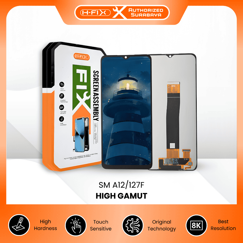 H-Fix Lcd Samsung A12 / A02 / A022 / A022F / A125 / A127F / M02 Fullset Original Touchscreen