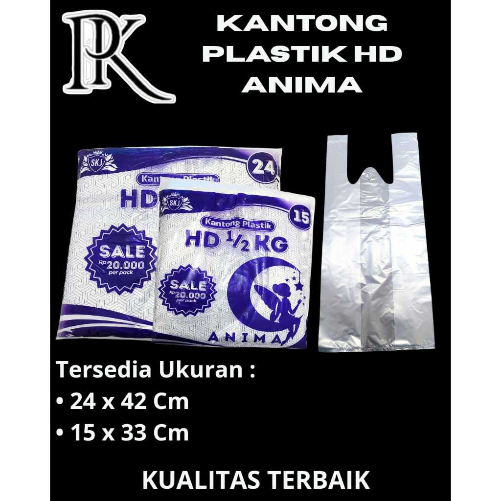 Kantong Kresek Bening HD Plastik 500 gram Kantong Plastik Makanan Transparan Bening