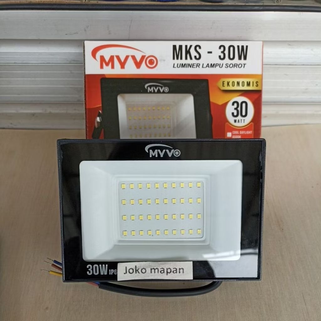 LAMPU SOROT MYVO 30 WATT IP66 HEMAT ENERGI