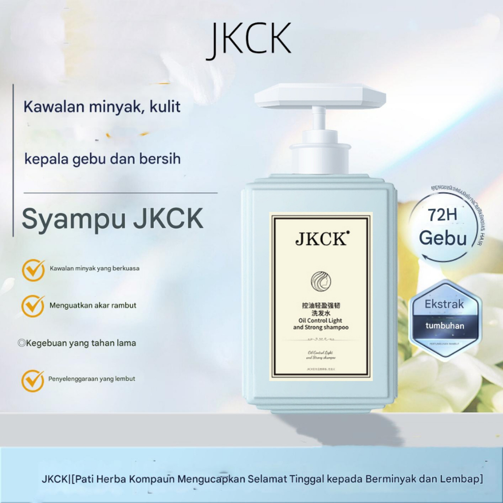 JKCK Shampoo Oil Control Anti Kelembus Rambut ringan dan berbulu 500ml yang kuat