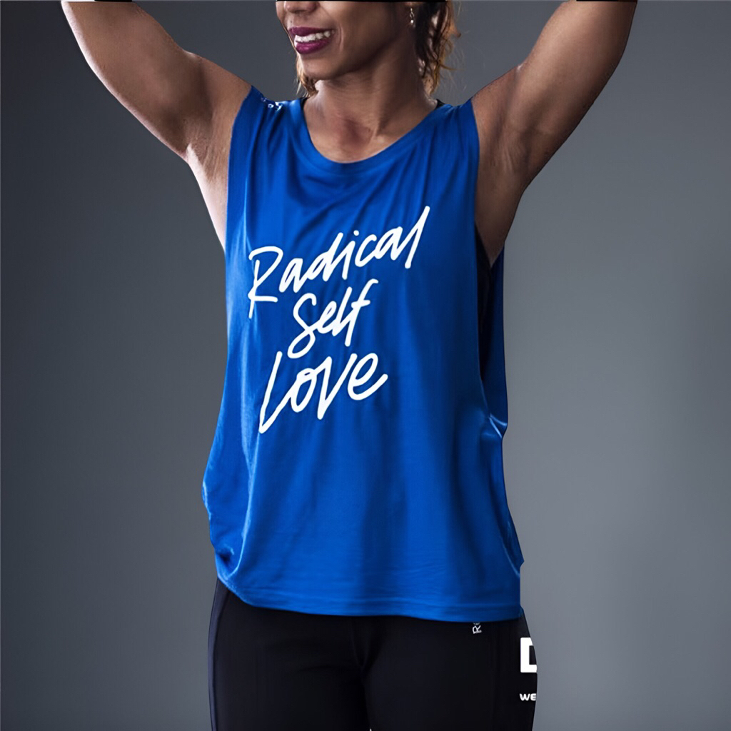 DVOTD - Crop Tank Top Sleeveless Top Crop Top Loose Top Low Cut Top Kaos Gym & Kaos Olahraga Wanita 
