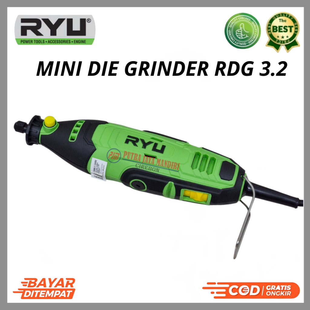Ryu Gerinda Mini Die Grinder Koper Bor Ukir Grafir Tuner Box + Acecories RDG 3.2 100% Original