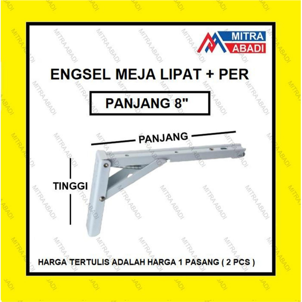 Engsel Siku Lipat Engsel Meja Bakso Folding Bracket PER 8"