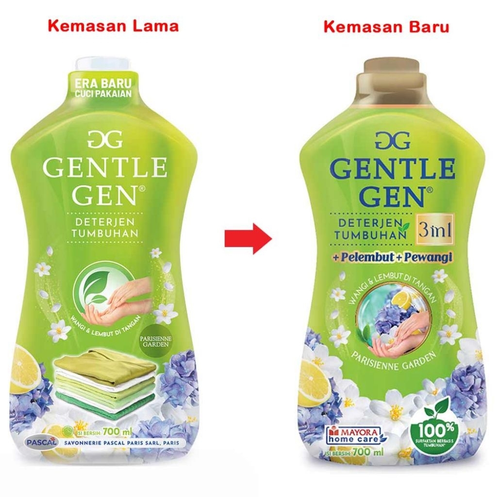 Gentle Gen Deterjen Cair Botol Hijau 700 ml