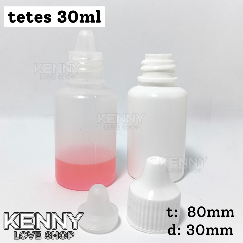 Botol Tetes plastik BOLONG 30 cc 30ml ml Obat Mata Pewarna Essen