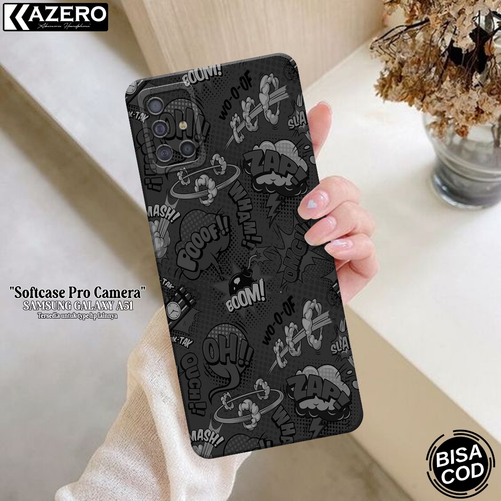 Kesing Samsung Galaxy A51 - Kazero Fashion Case Aesthetic - Case Samsung Galaxy A51 - Pelindung Hp -
