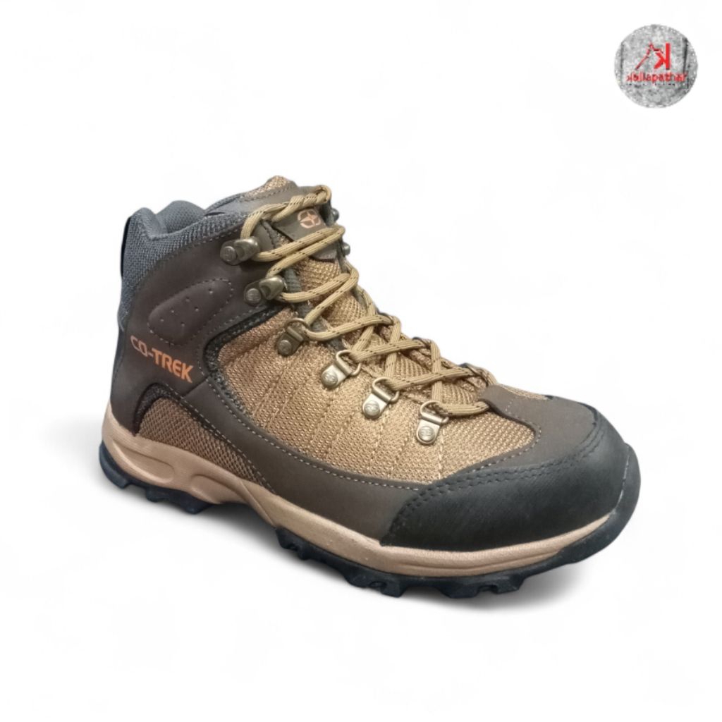 SEPATU COTREK DURI BROWN - SEPATU GUNUNG TREKKING HIKING