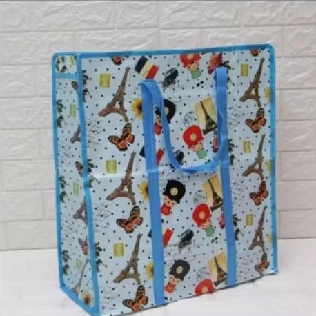 TAS KARUNG JUMBO MOTIF RANDOM | TAS MUDIK UKURAN 55X65 | TAS LAUNDRY | RANSEL PLASTIK SERBAGUNA