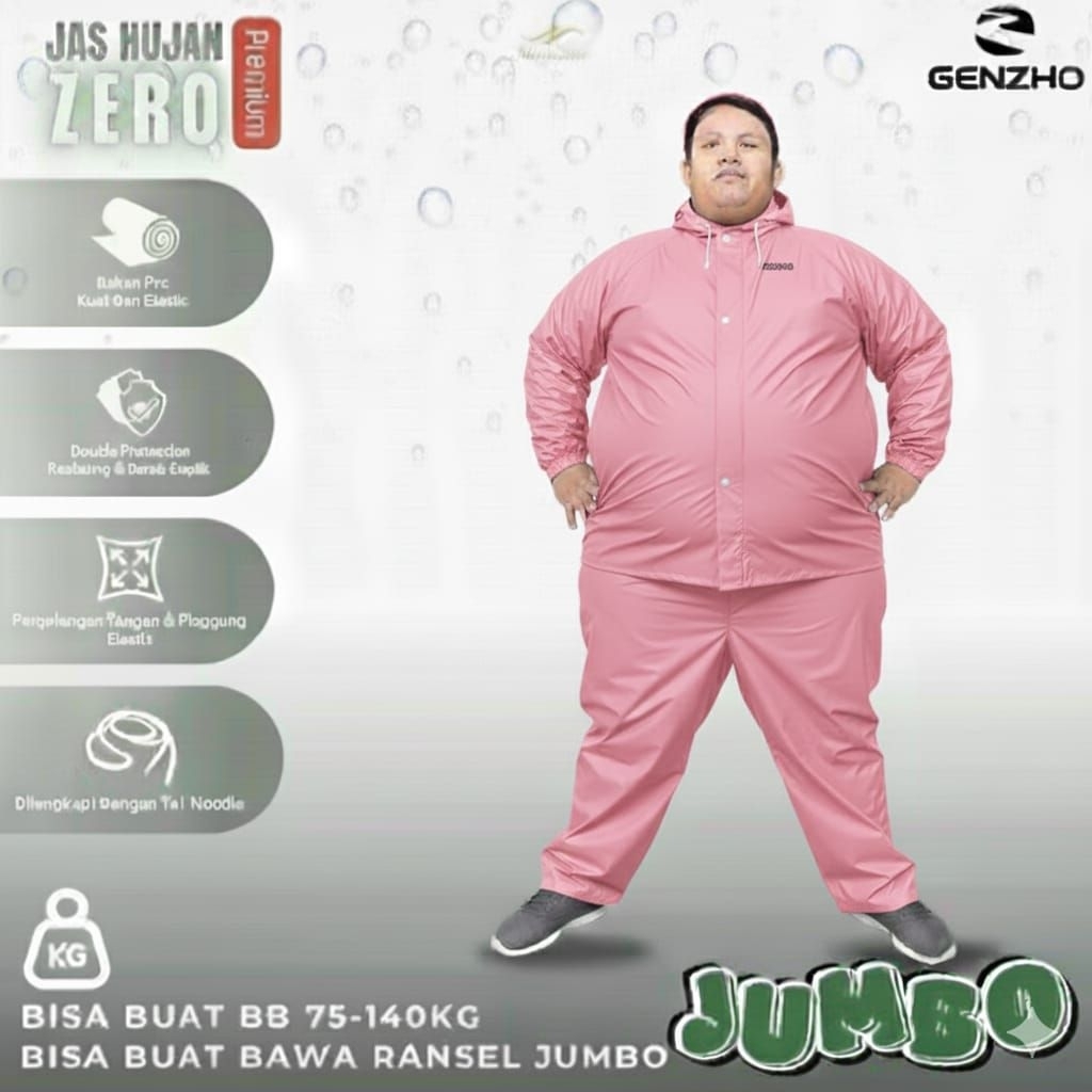 setelan jas hujan jumbo big size GENZHO raincoat