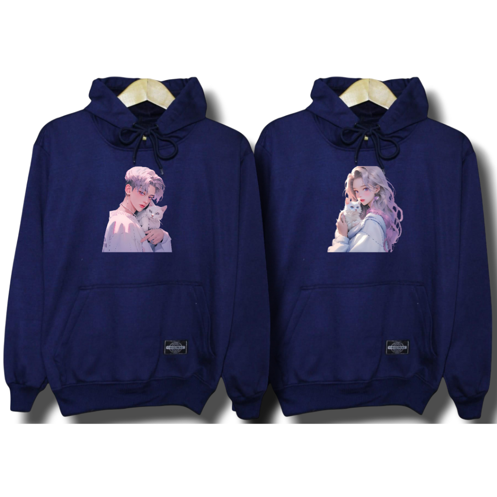 hoodie couple pria wanita / jaket couple viral kekinian / sweater couple pasangan terbaru / HOODIE p