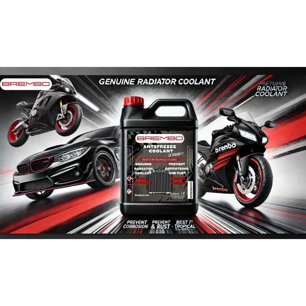 BREMBO Air Radiator COOLANT 1L 5L | Coolant Anti Karat Motor & Mobil Brembo