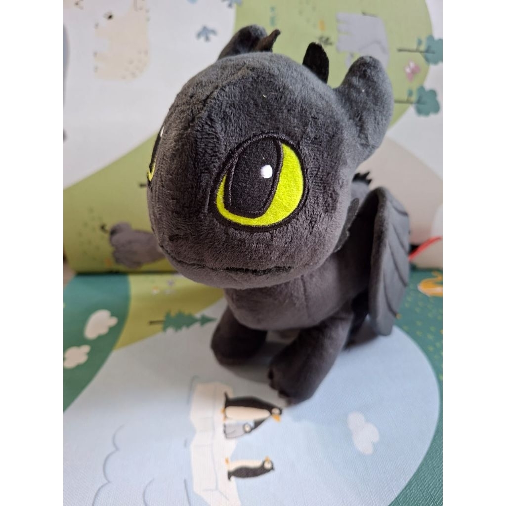 Boneka Toothless - Boneka Nightfury Original Dragon