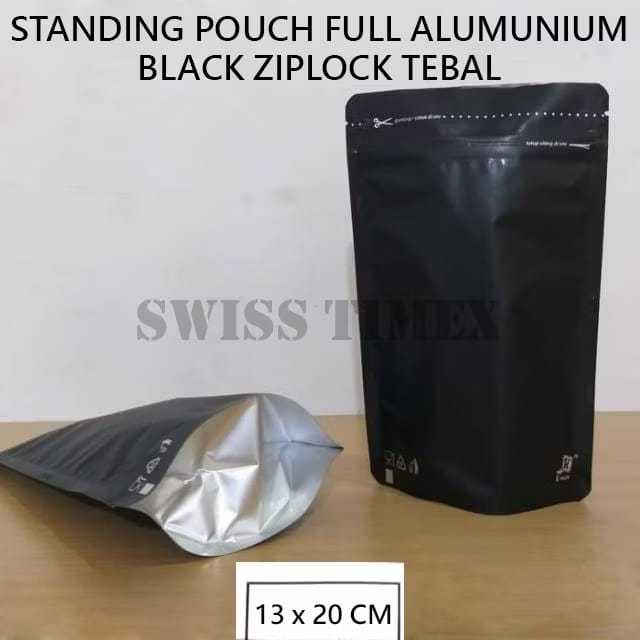 [K-Pack] Standing Pouch Alumunium Warna Ziplock | Kemasan Kopi Snack Makanan | NNIMP | Ukuran 10x16 