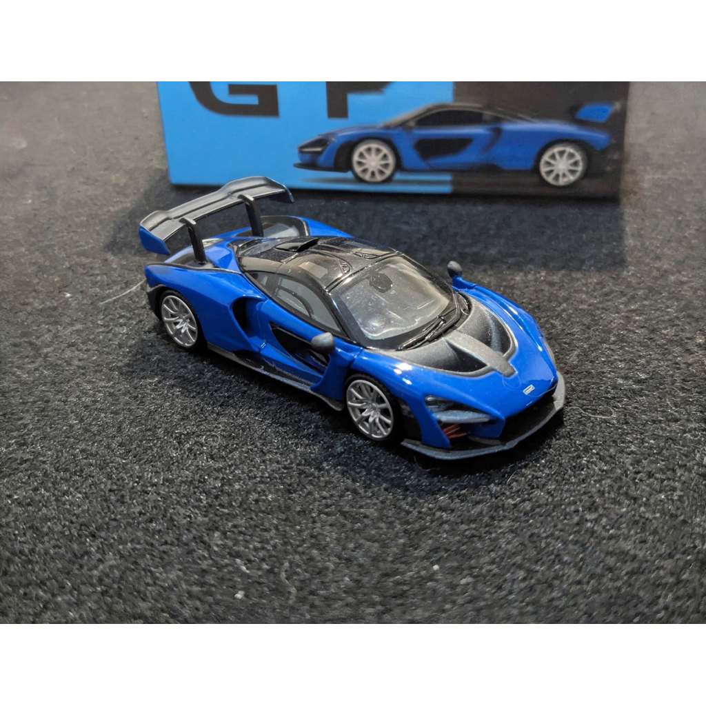 Mini GT Mclaren Senna Antares Blue (Diecast 1/64)