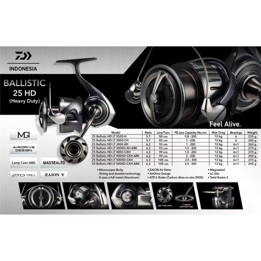 REEL DAIWA BALLISTIC HD 2025