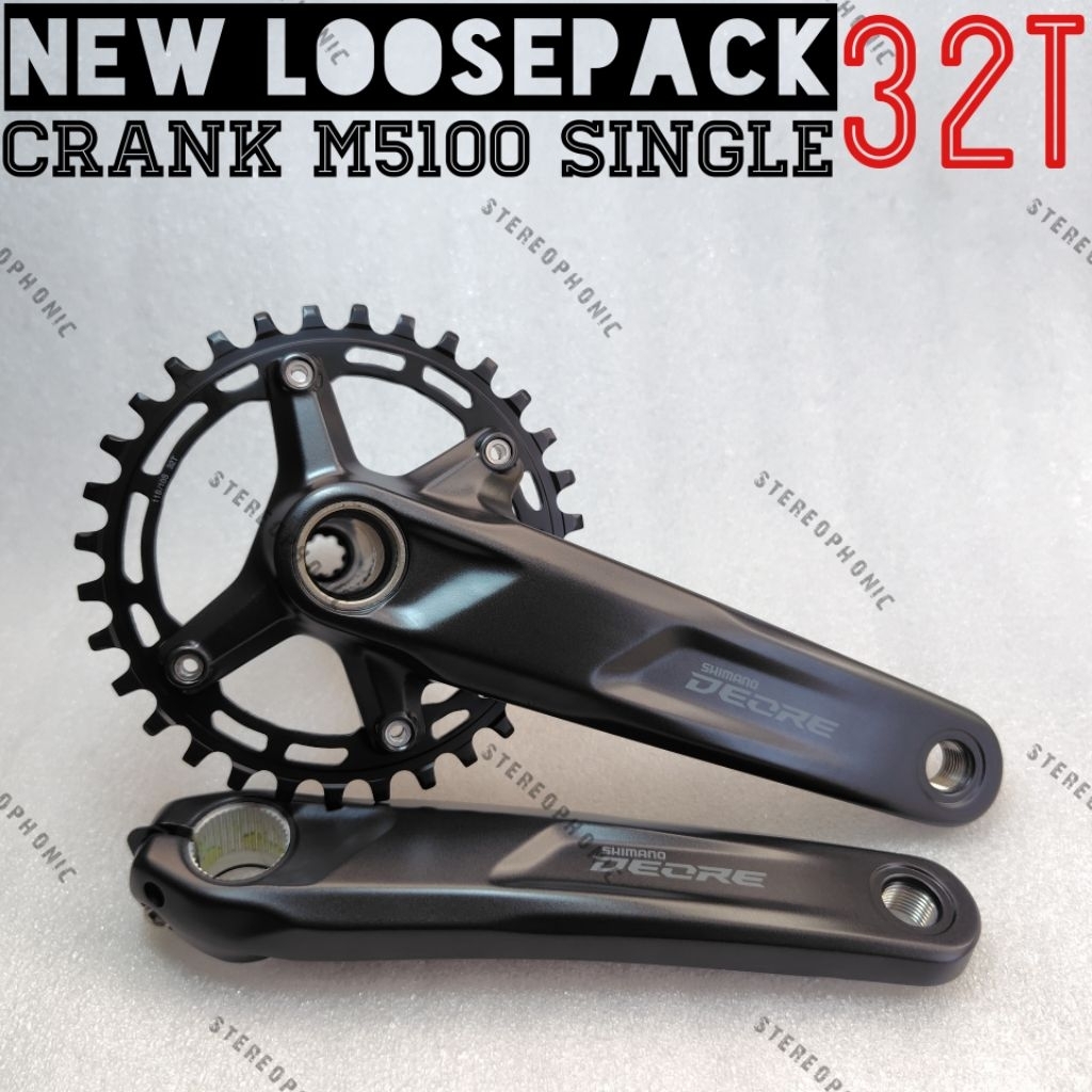 Crank FC-M5100-2 Crank SHIMANO DEORE M5100 Crank DEORE dual 36-26T Crank DEORE dual chainring 36-26T
